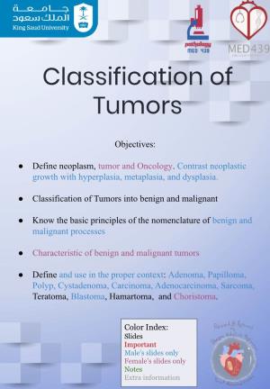 Classification of Tumors
