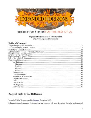 Table of Contents Angel of Light by Joe Haldeman