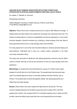 Facial Mapping of Stratum Corneum Capacitance of Different Ethnic Groups