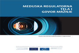 Medijska Regulatorna Tela I Govor Mržnje