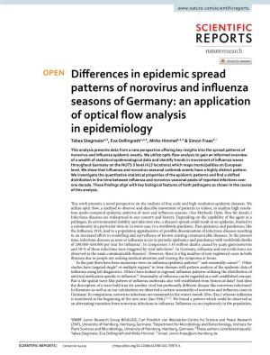 Differences in Epidemic Spread Patterns of Norovirus And