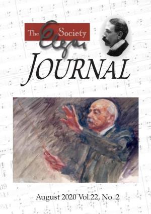August 2020 Vol.22, No. 2 the Elgar Society Journal 37 Mapledene, Kemnal Road, Chislehurst, Kent, BR7 6LX Email: Journal@Elgar.Org