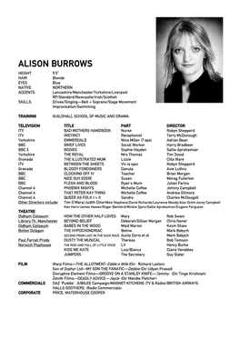 Alison Burrows.Pub