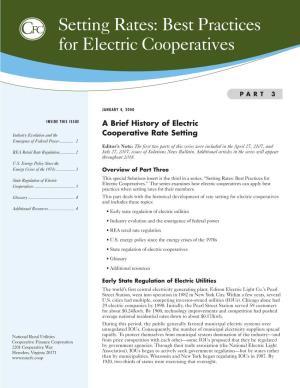 Setting Rates: Best Practices for Electric Cooperatives
