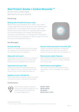 Nest Protect: Smoke + Carbon Monoxide ™ Know More, Worry Less