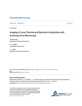 Imaging of Local Thermal and Electrical Conductivity with Scanning Force Microscopy