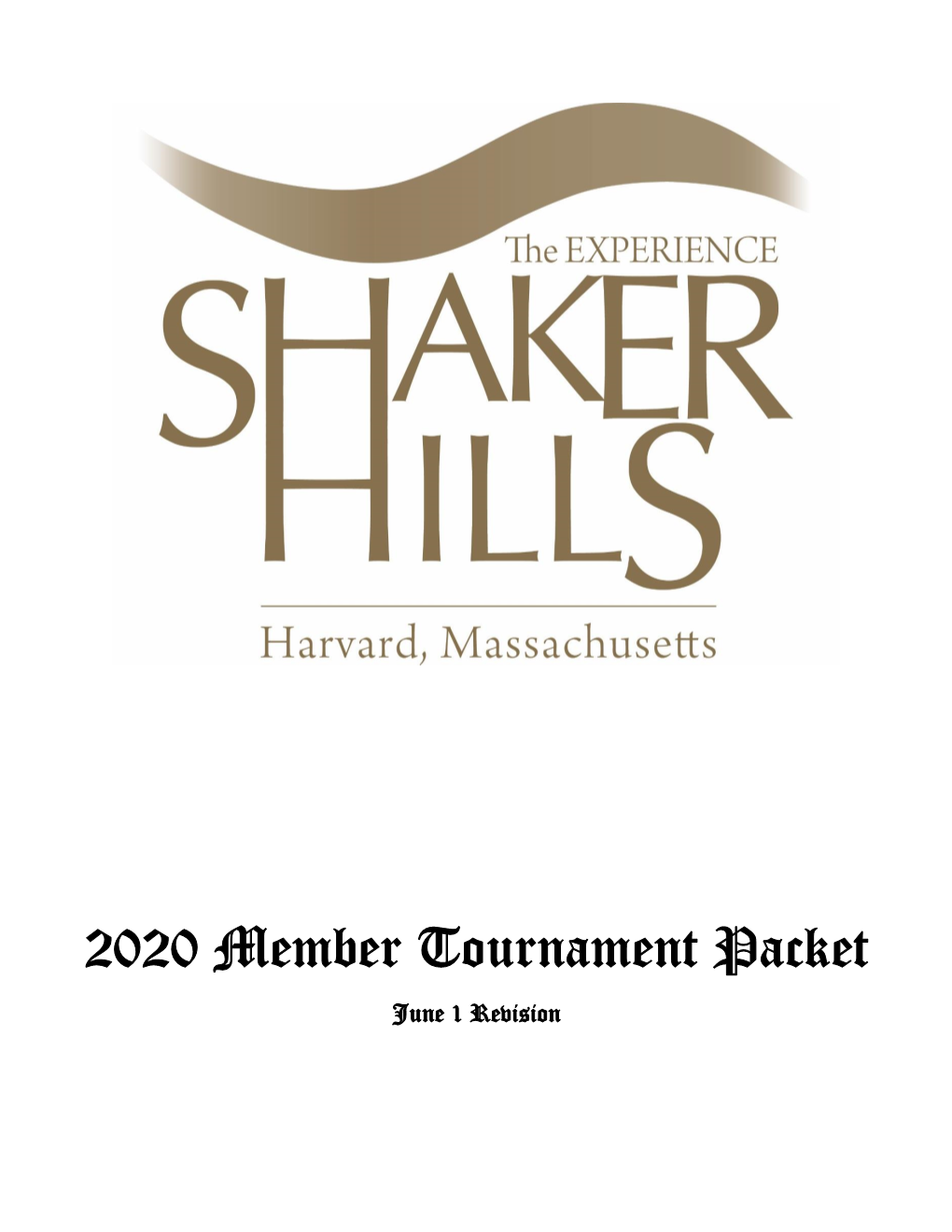 2020 Member Tournament Packet June 1 Revision