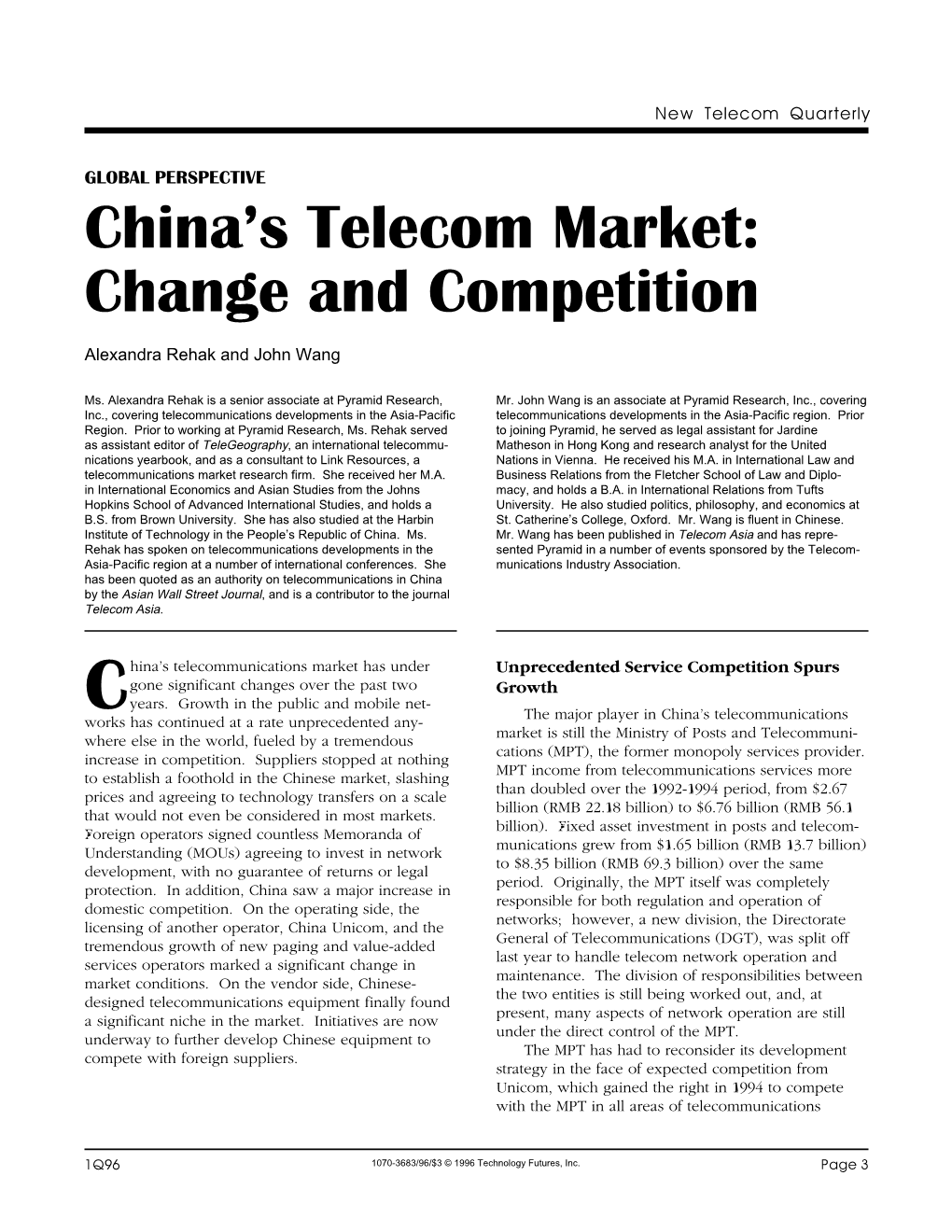 China's Telecom Market