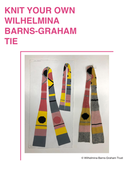 This Knitting Pattern from the Wilhelmina Barns-Graham Trust