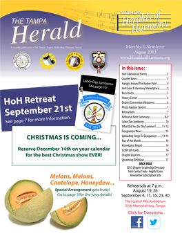 Hoh Retreat September 21St