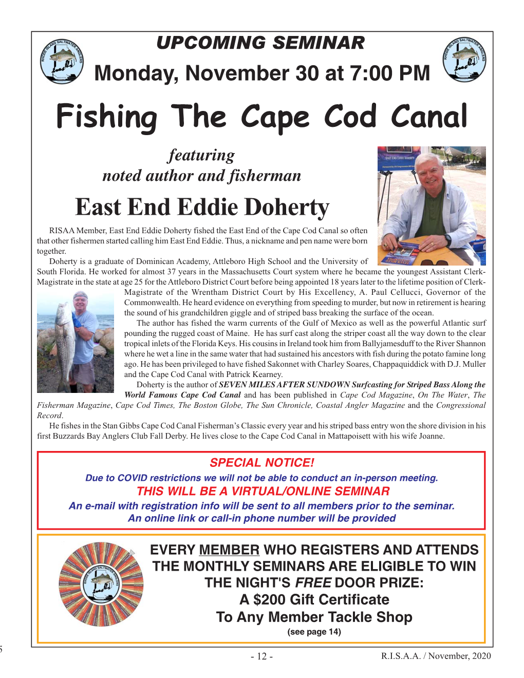 Fishing the Cape Cod Canal