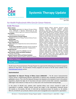 Systemic Therapy Update