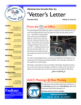 'Vetter's Letter