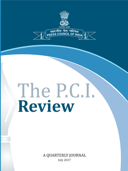 Press Council of India New Delhi PCI Review