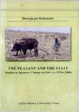 Dessalegn Rahmato the PEASANT and the STATE