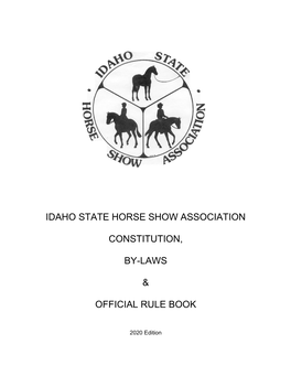 Idaho State Horse Show Association Constitution, By