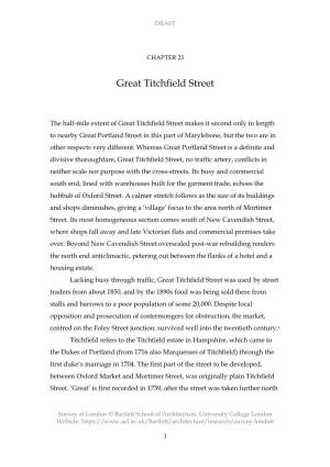 Chapter 23: Great Titchfield Street