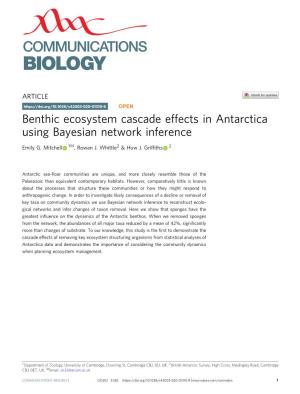 Benthic Ecosystem Cascade Effects in Antarctica Using Bayesian Network Inference ✉ Emily G