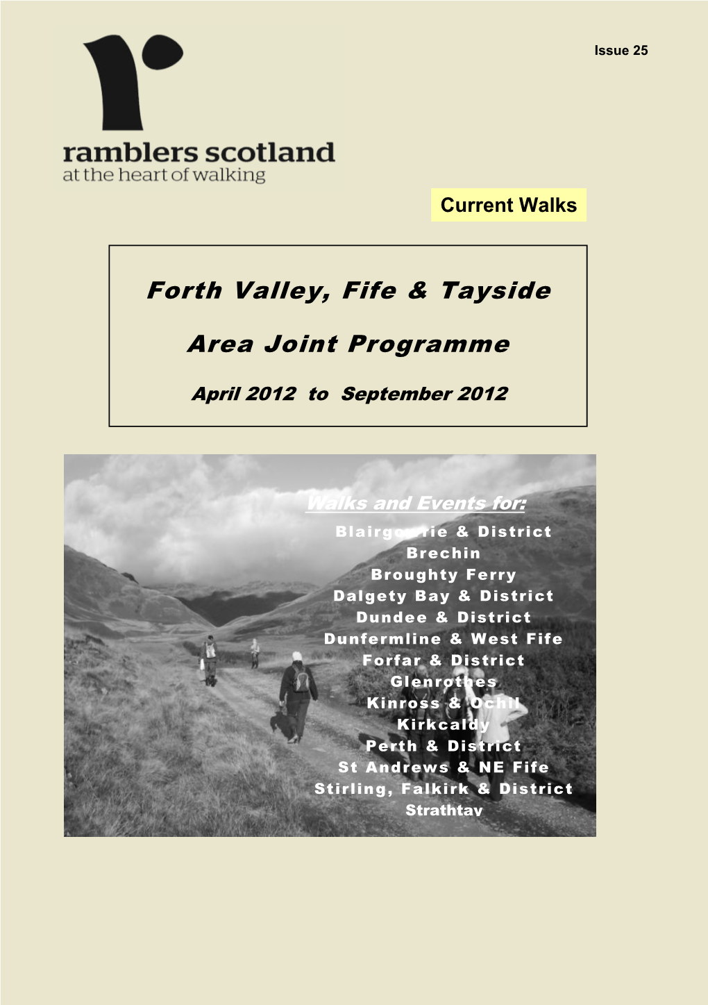 Forth Valley, Fife & Tayside Area Joint Programme