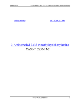 3-Aminomethyl-3,5,5-Trimethylcyclohexylamine