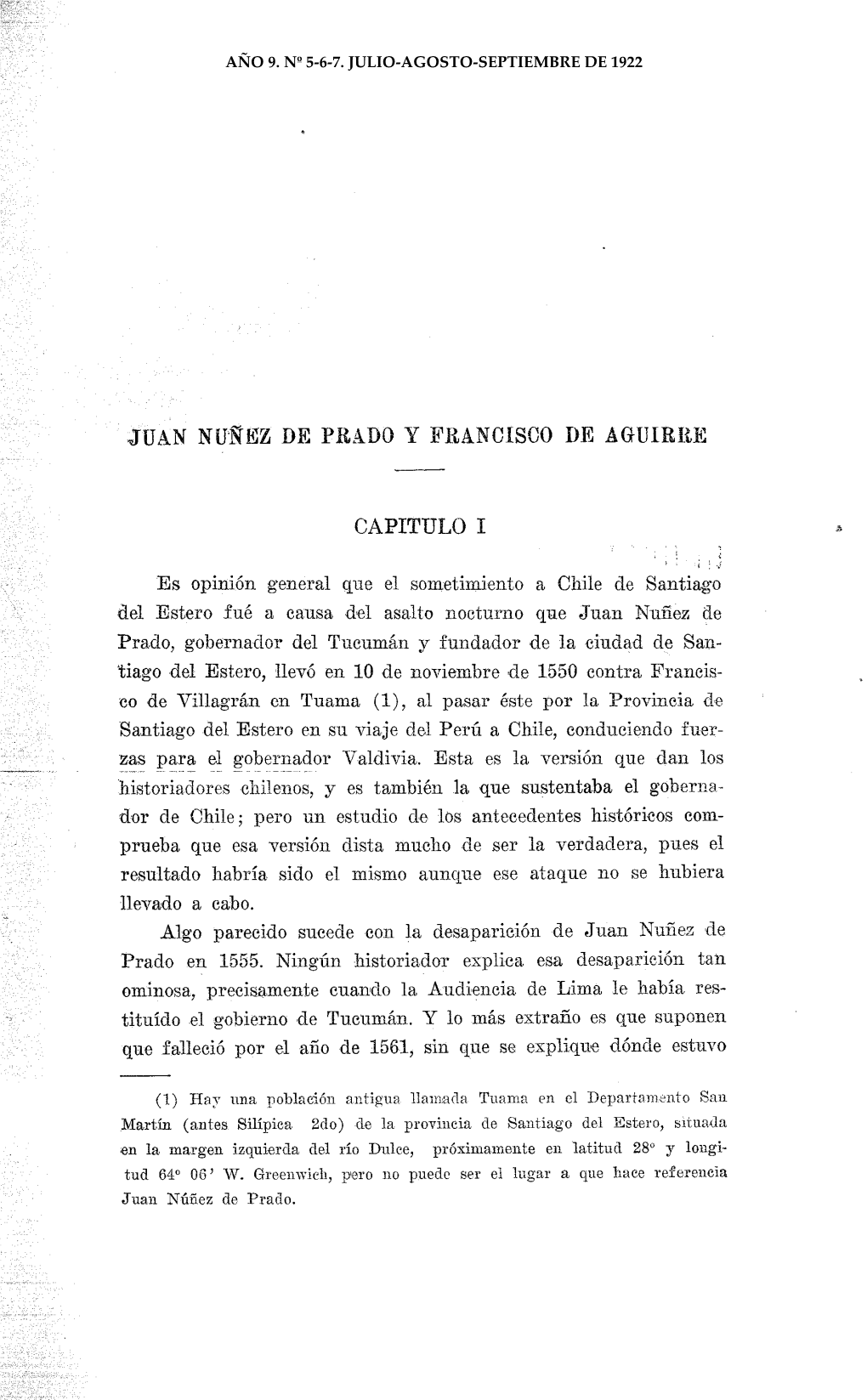 JUAN NUNEZ DE Pitado Y FRANCISCO DE Aguirlte