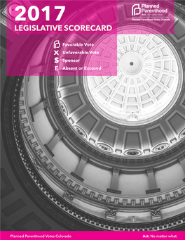 Colorado 2017 Legislative Scorecard