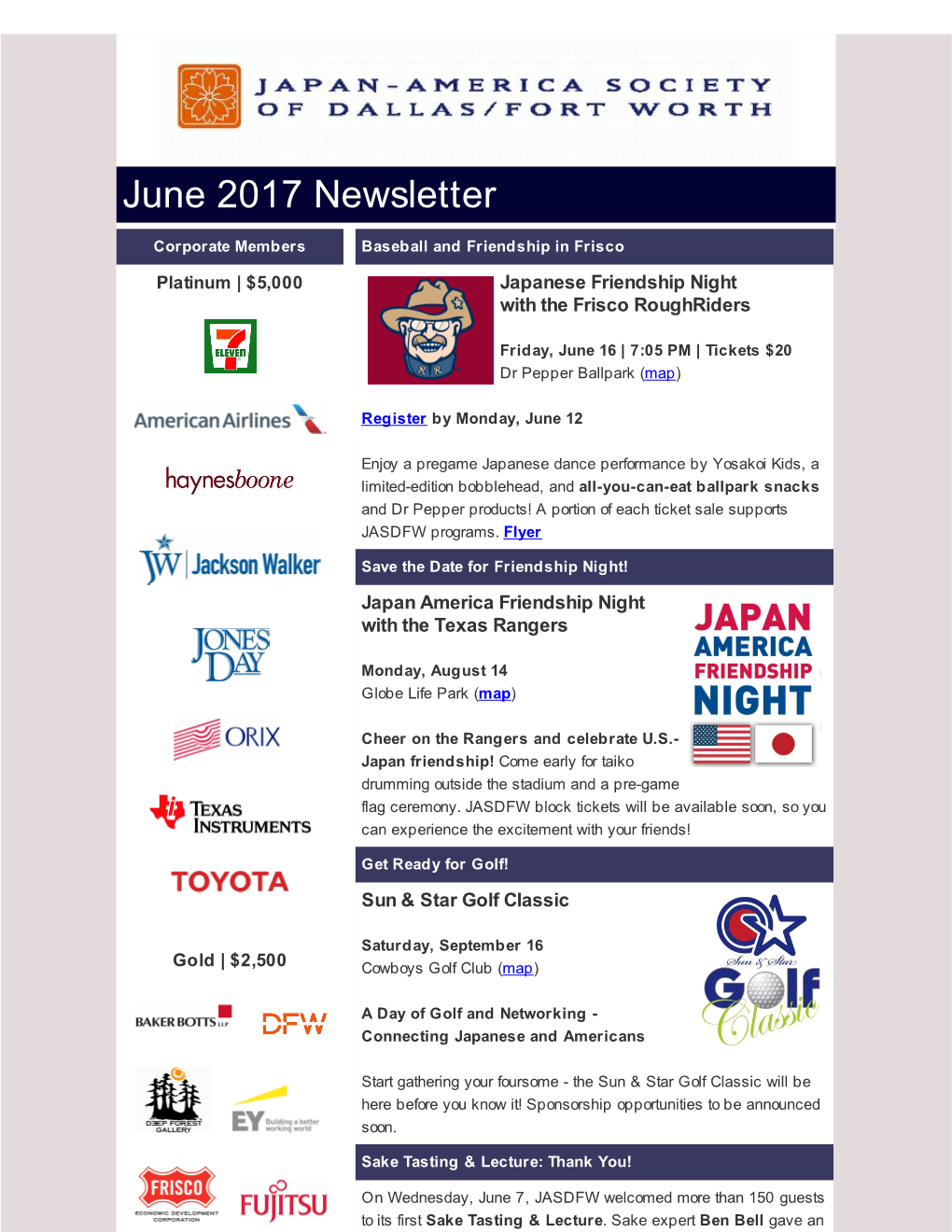 June 2017 Newsletter