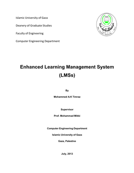 Enhanced Learning Management System (Lmss)
