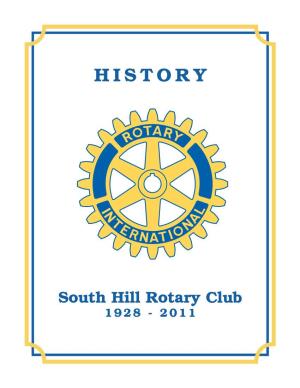 South Hill Rotary Club 1928 - 2011