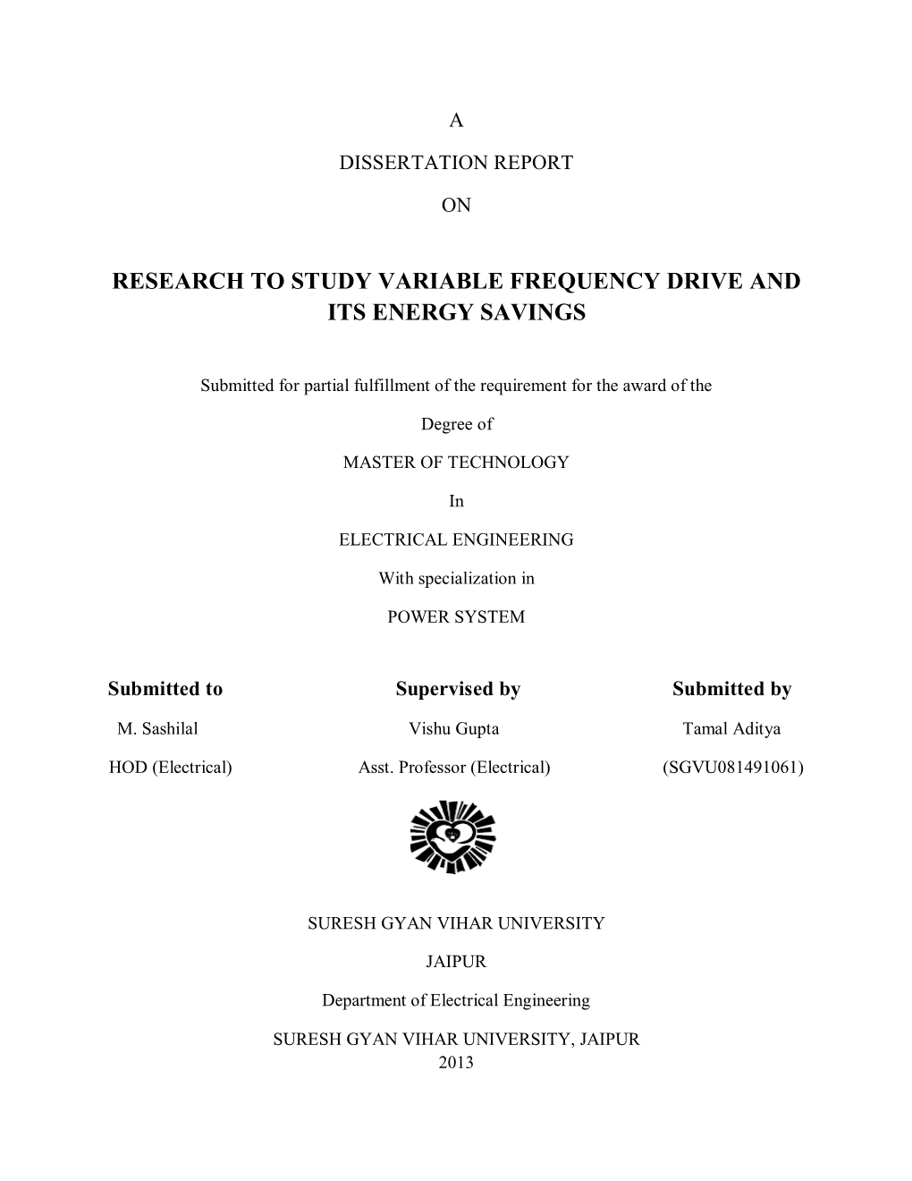 Research to Study Variable Frequency Drive and Its Energy Savings