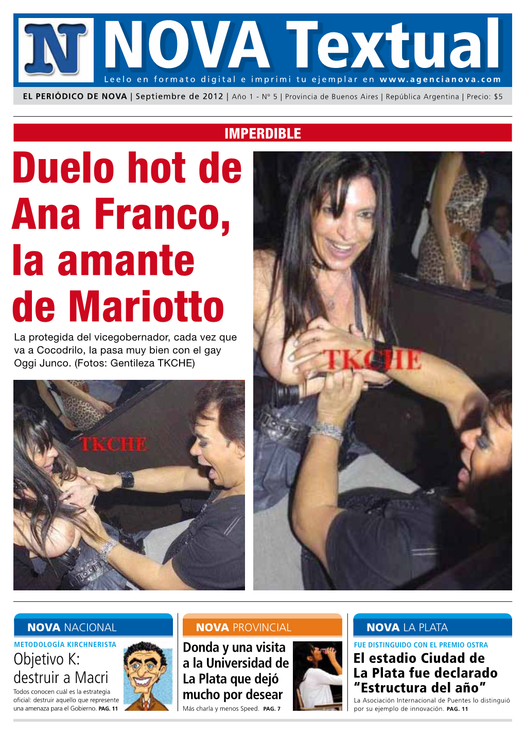 Duelo Hot De Ana Franco, La Amante De Mariotto La Protegida Del Vicegobernador, Cada Vez Que Va a Cocodrilo, La Pasa Muy Bien Con El Gay Oggi Junco