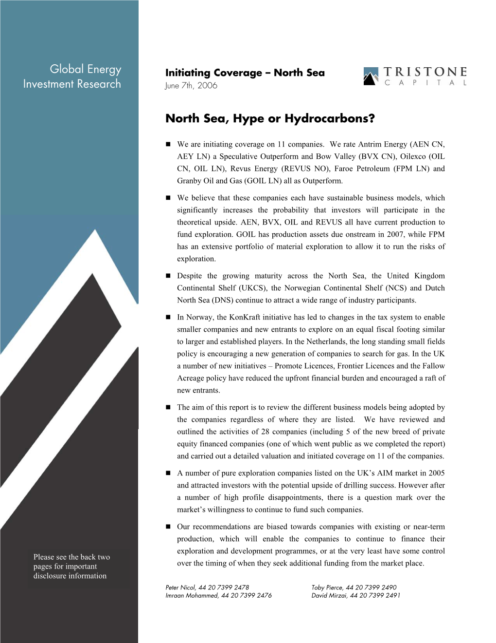 North Sea, Hype Or Hydrocarbons?