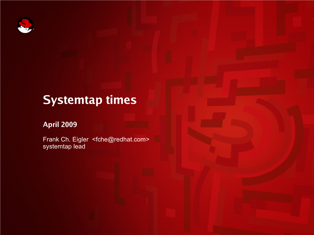 Systemtap Times