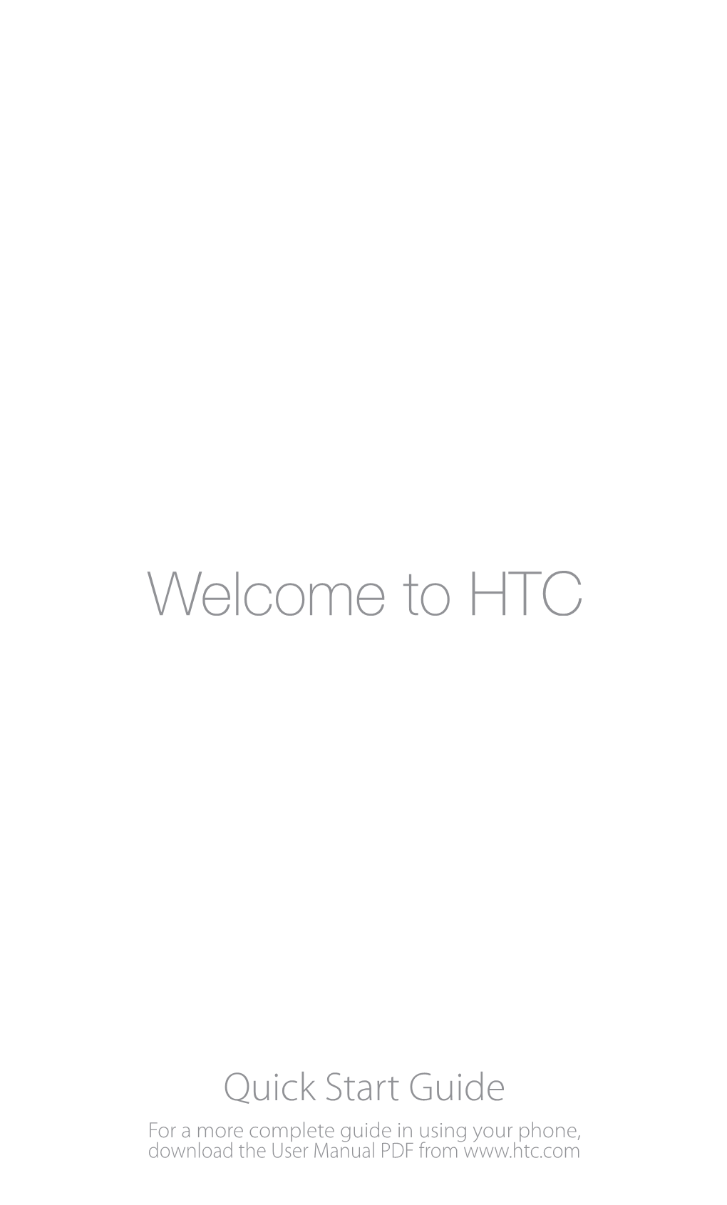 HTC Hero Quick Start Guide