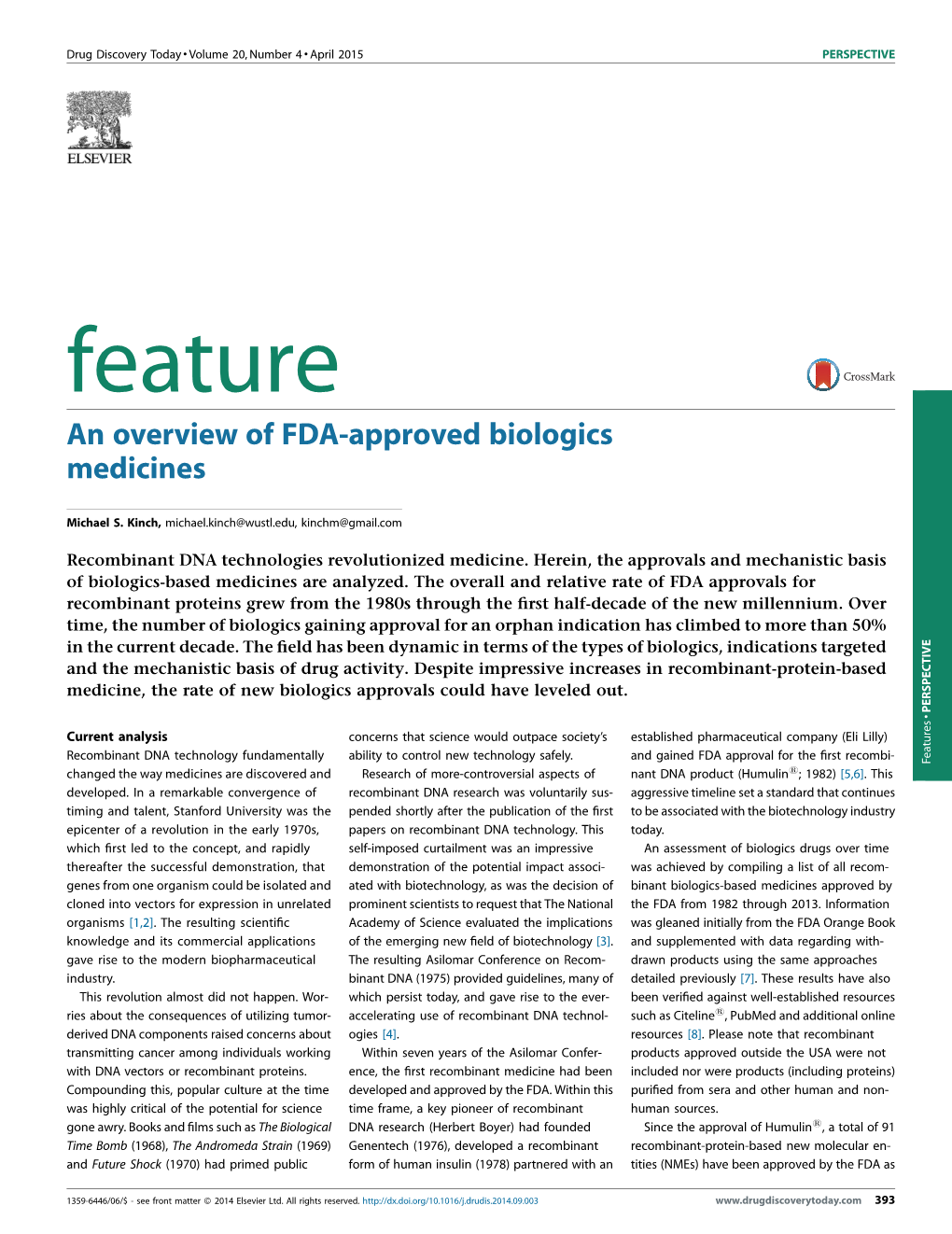 An Overview of FDA-Approved Biologics Medicines