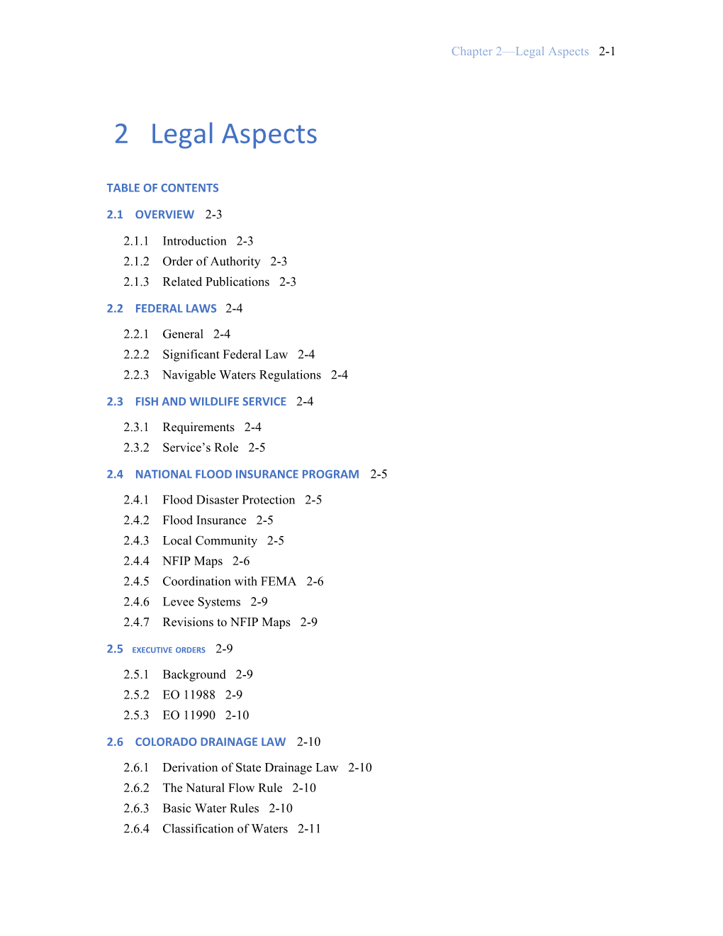 Chapter 2—Legal Aspects 2-1 ​