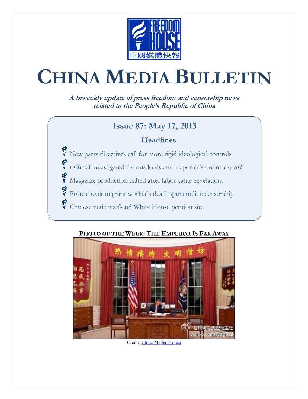 China Media Bulletin