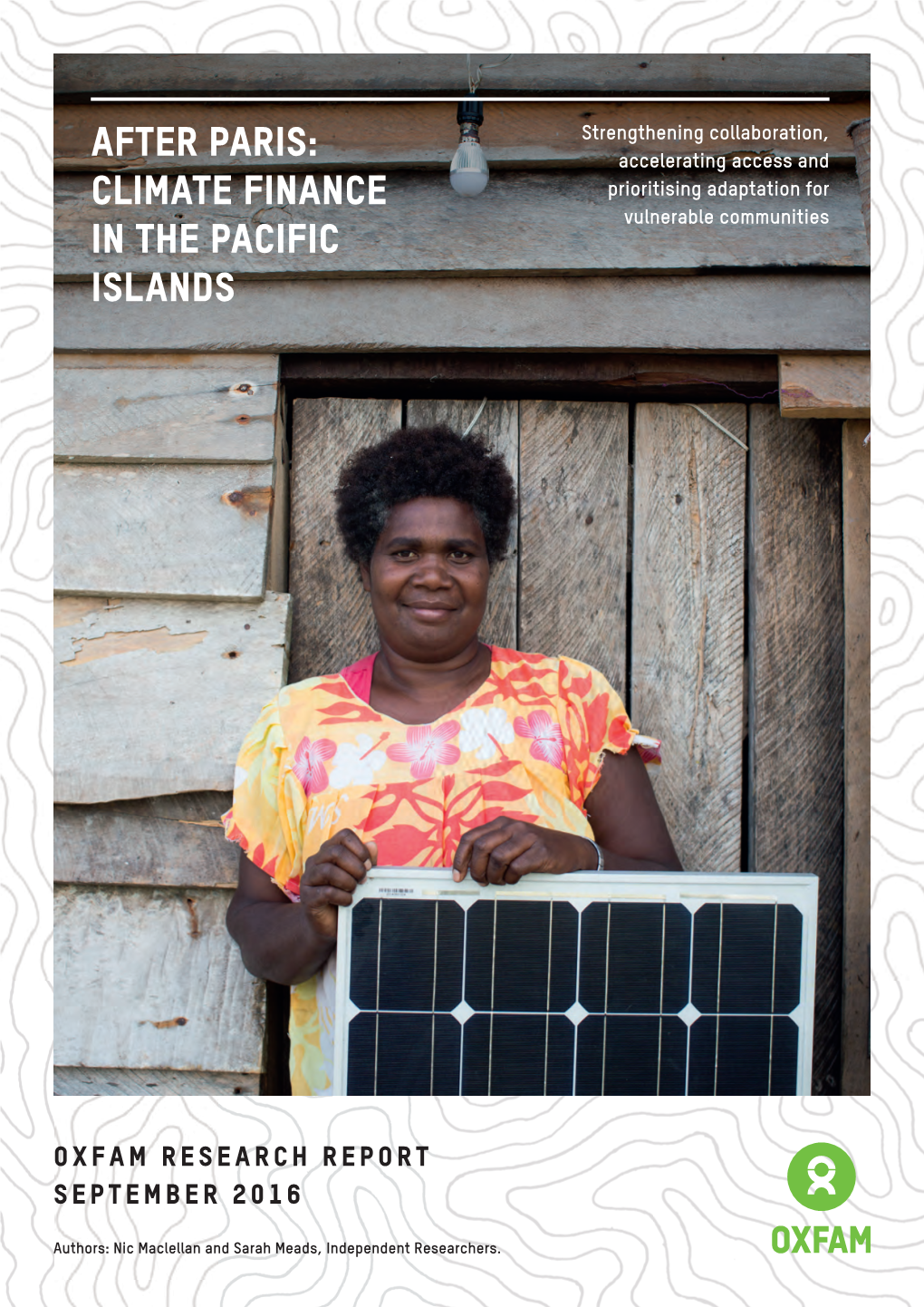 Climate Finance in the Pacific Islands