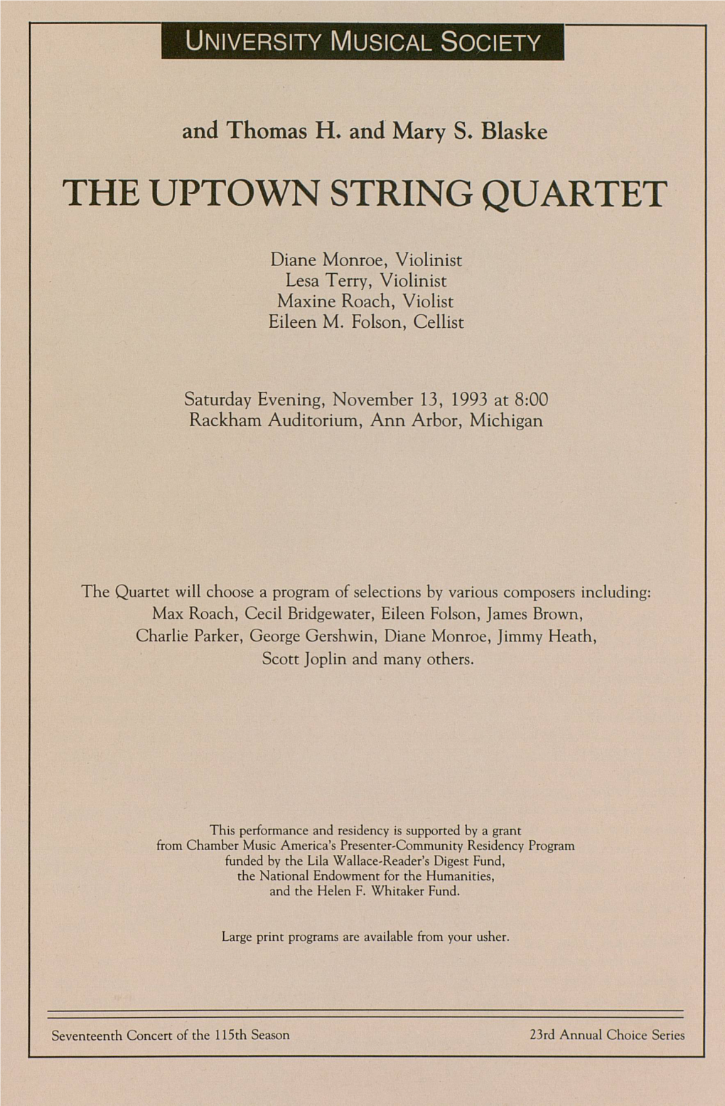 The Uptown String Quartet