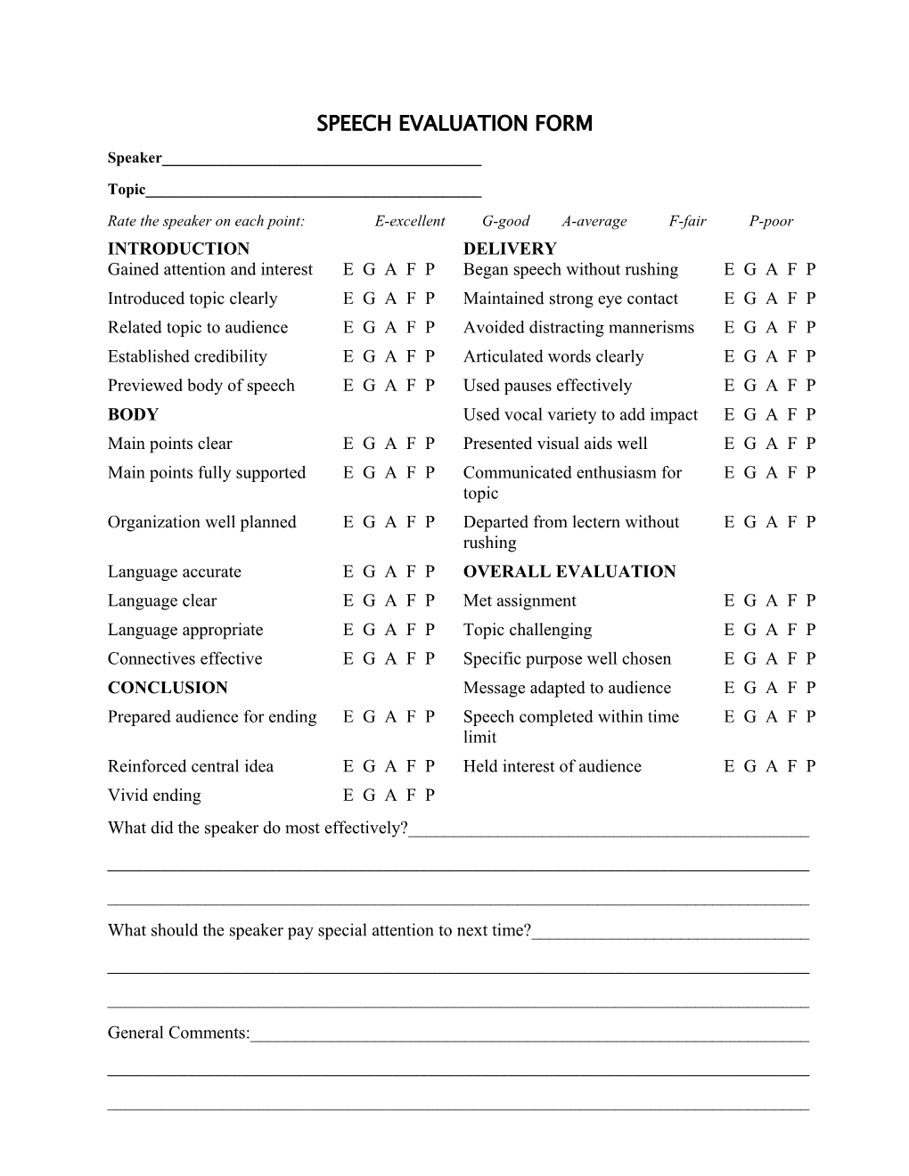 Speech Evaluation Form s1