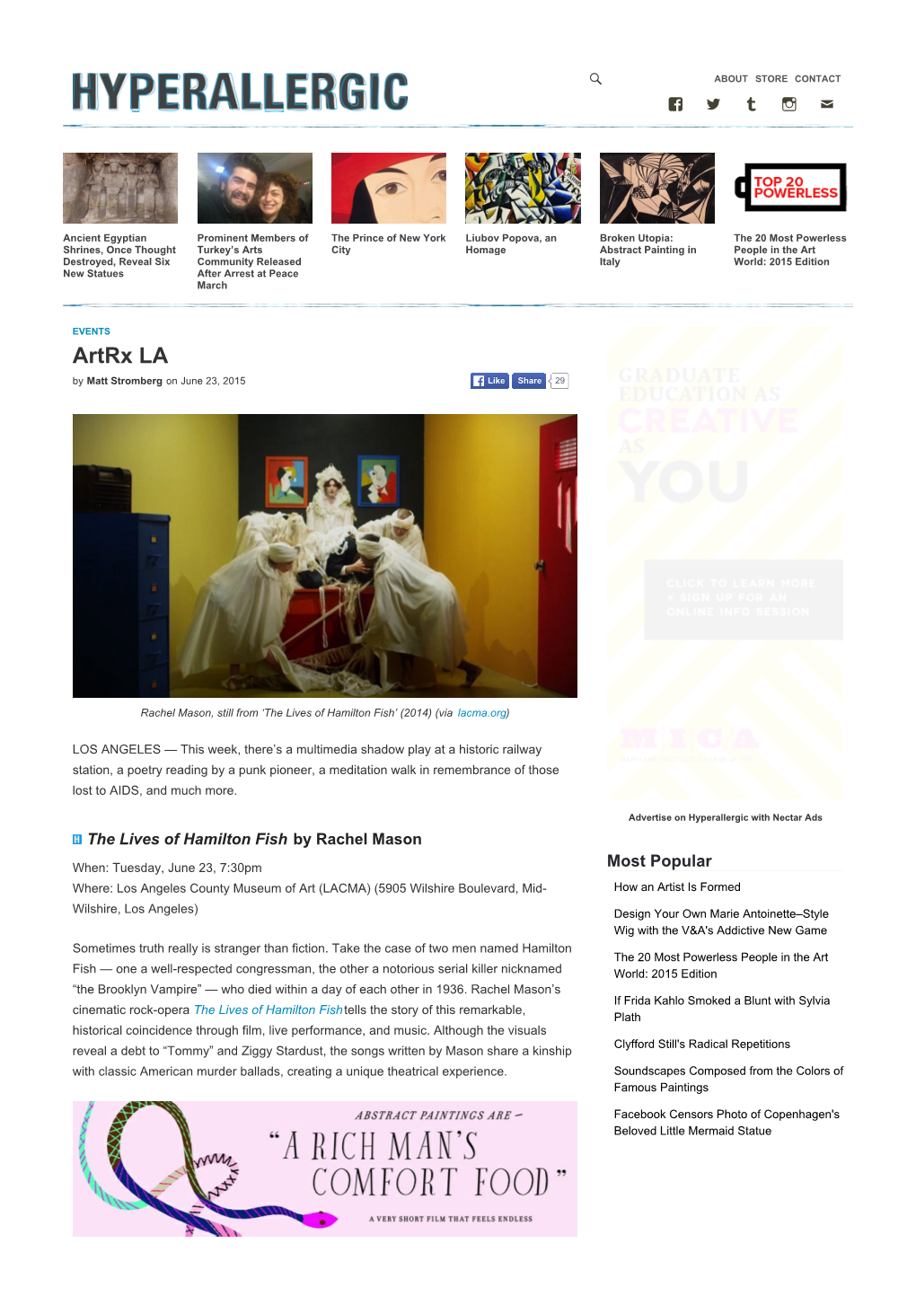 Artrx LA by Matt Stromberg on June 23, 2015 Like Share 29