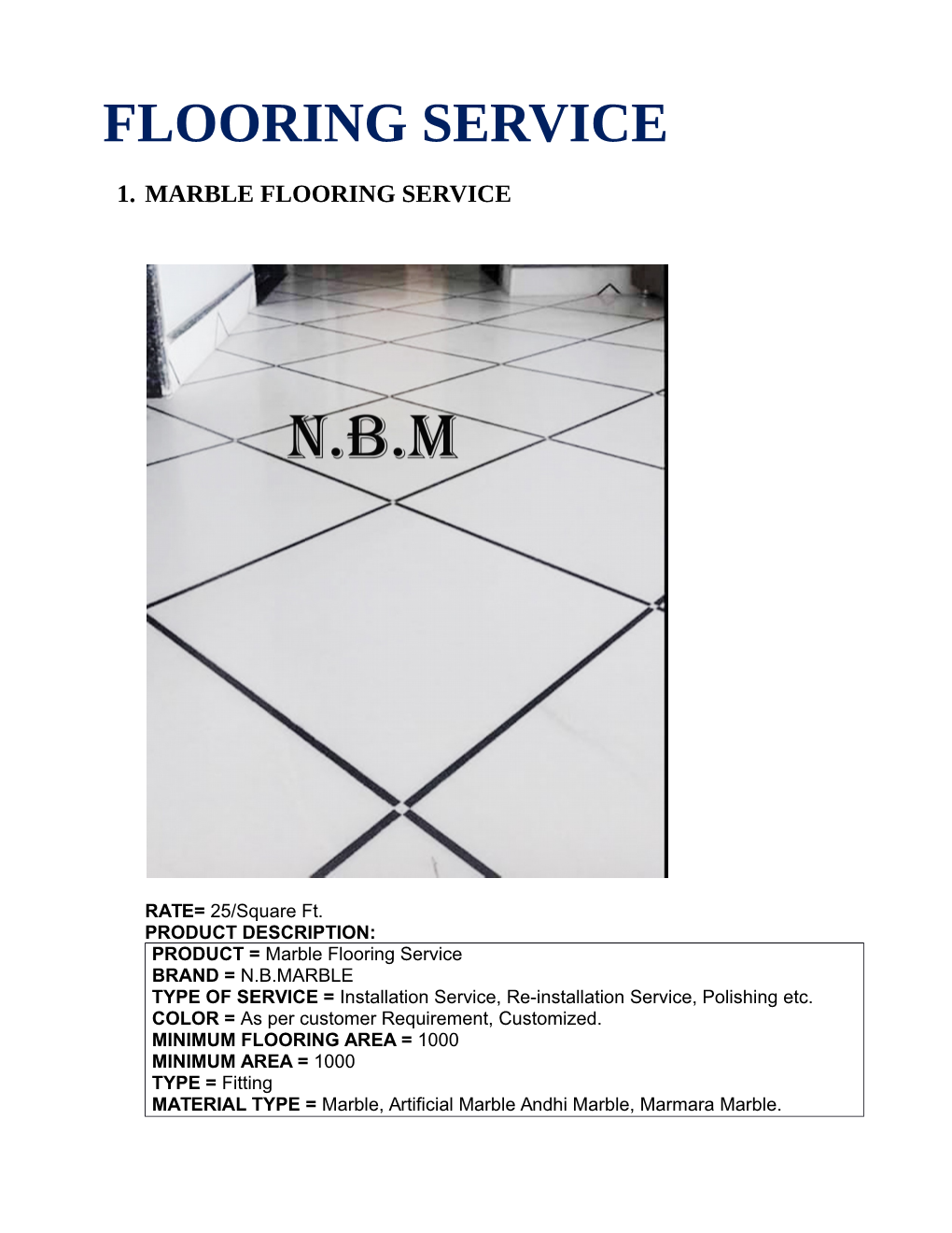 Flooring Service