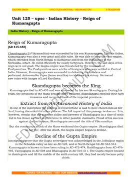 Reign of Kumaragupta
