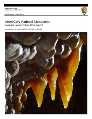 Geologic Resources Inventory Report, Jewel Cave National Monument