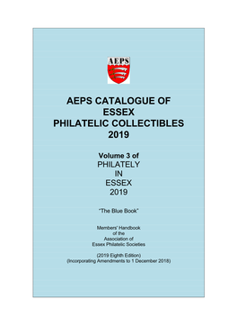 Philately in Essex 2019 Volume 3