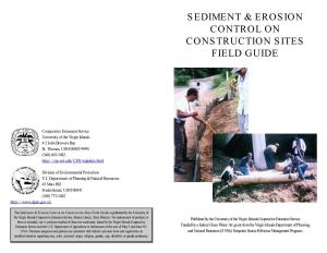 Sediment & Erosion Control on Construction Sites Field