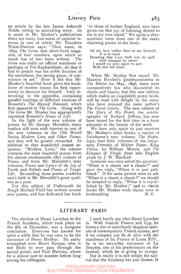 Literary Paris 485 LITERARY PARIS