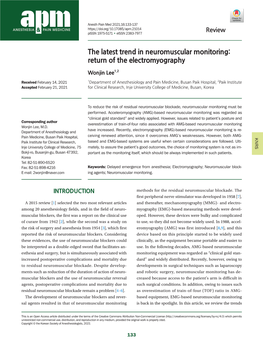 Return of the Electromyography