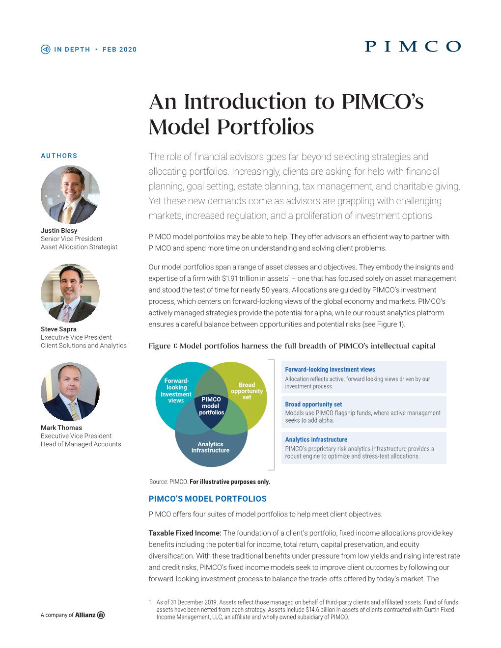 An Introduction to PIMCO's Model Portfolios