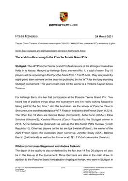 Press Release 24 March 2021